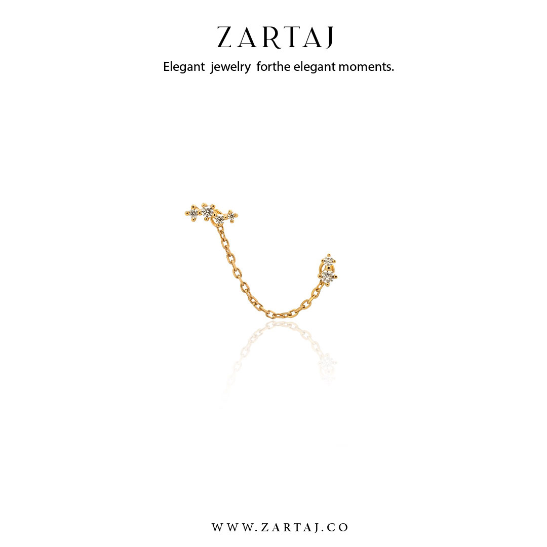 گوشواره طلا زرتاج کد gtz۰۱7