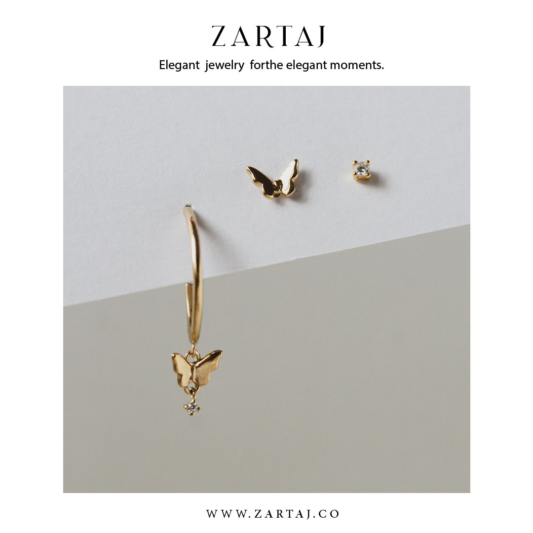 گوشواره طلا زرتاج کد gtz۰۲6