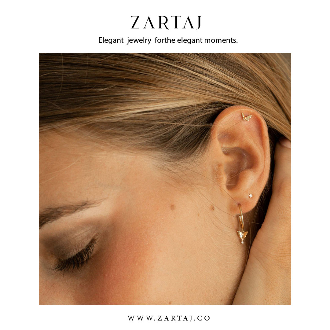 گوشواره طلا زرتاج کد gtz۰۲6