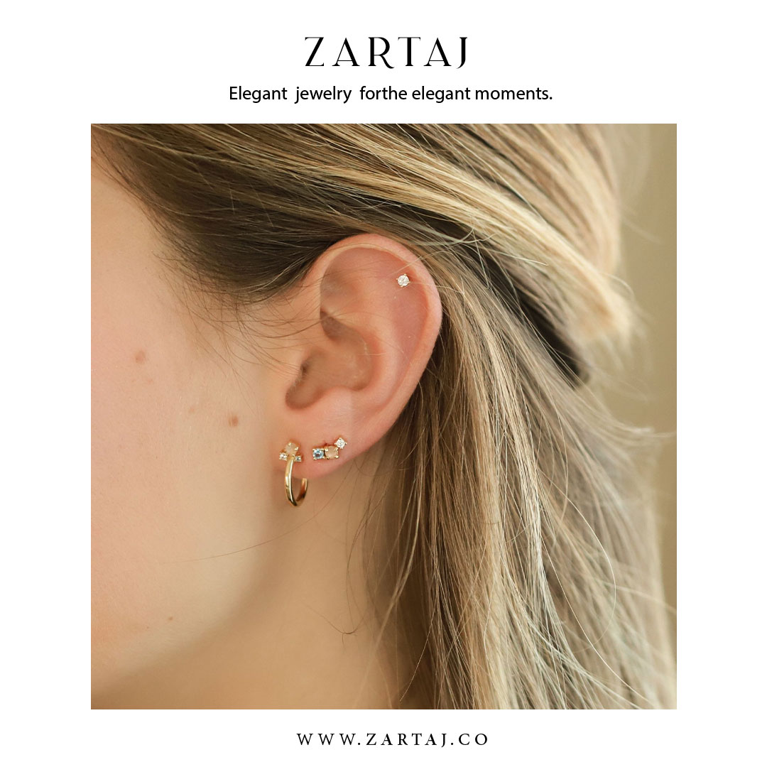 گوشواره طلا زرتاج کد gtz۰32