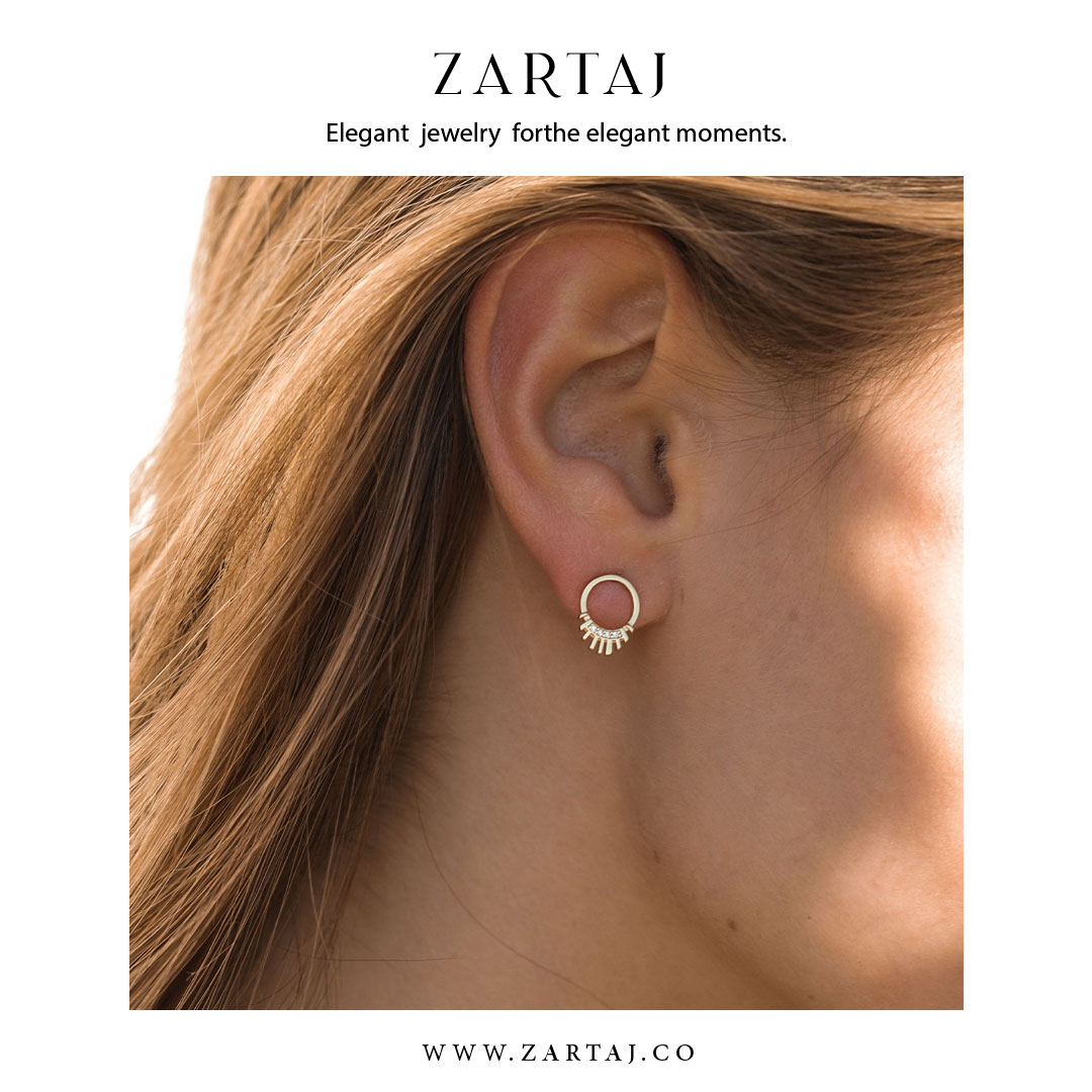 گوشواره طلا زرتاج کد gtz۰34