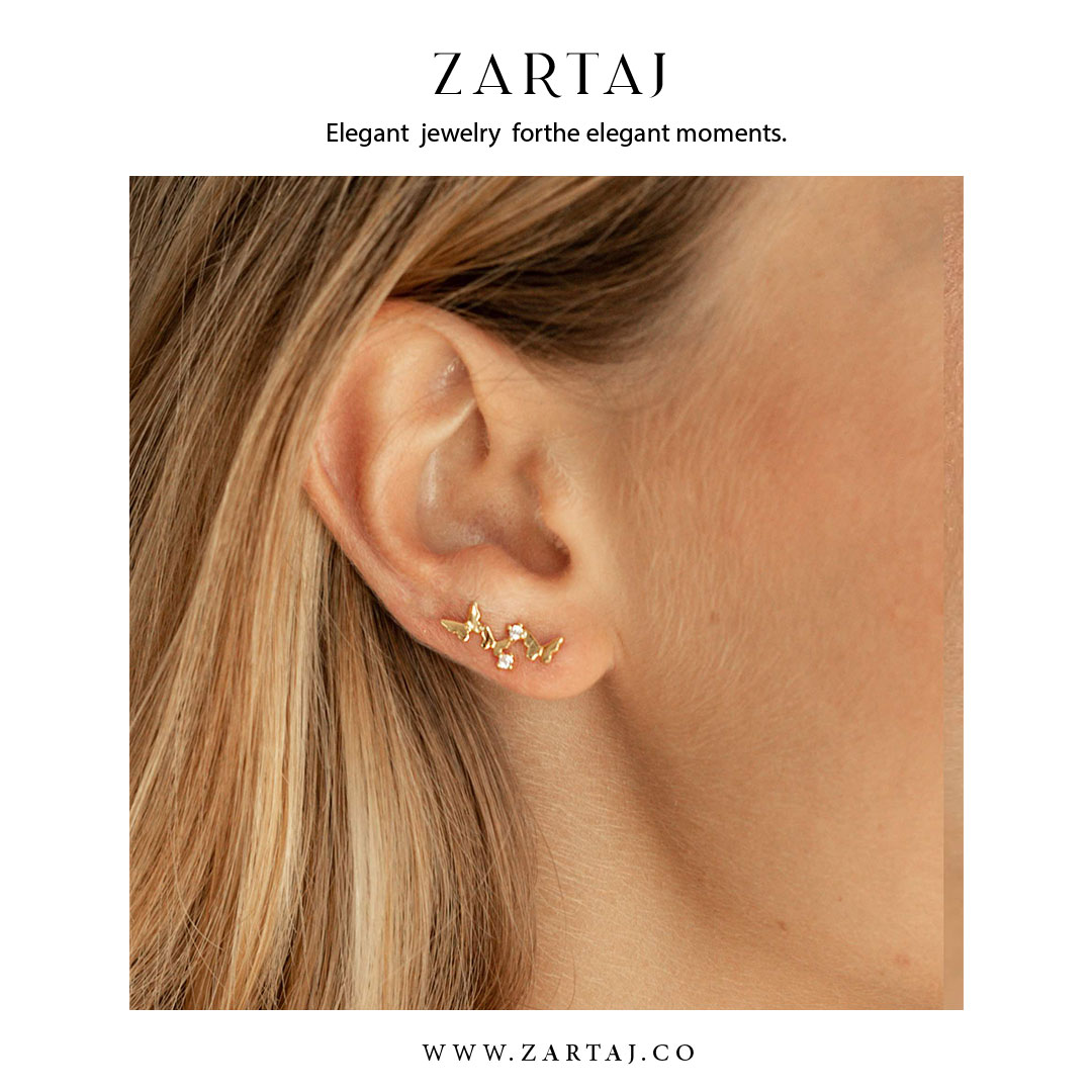 گوشواره طلا زرتاج کد gtz۰35