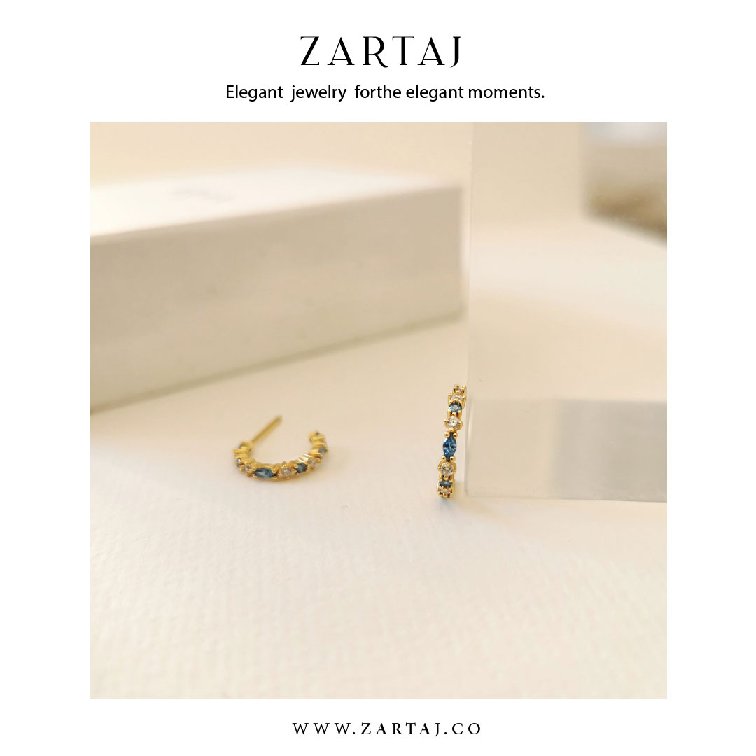 گوشواره طلا زرتاج کد gtz۰۴6