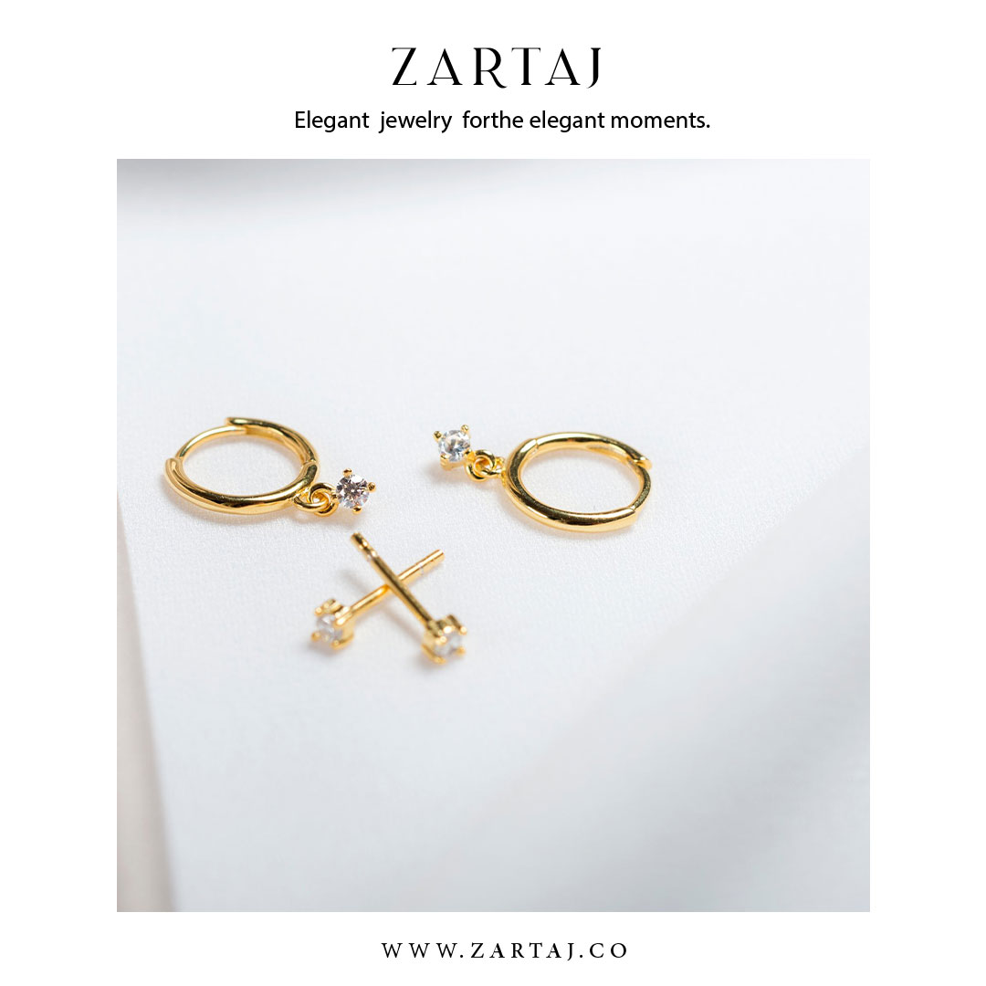 گوشواره طلا زرتاج کد gtz۰۵5