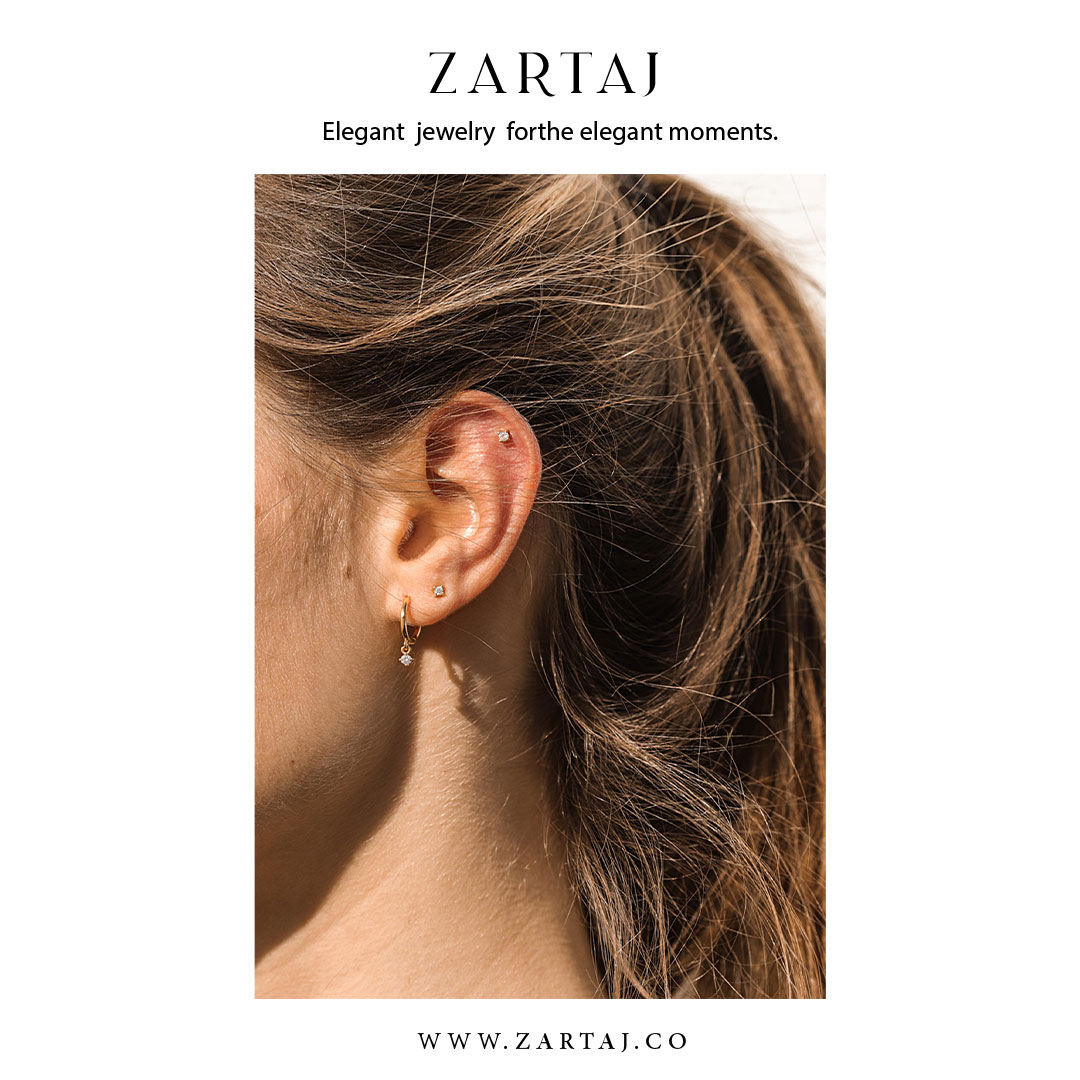 گوشواره طلا زرتاج کد gtz۰۵5