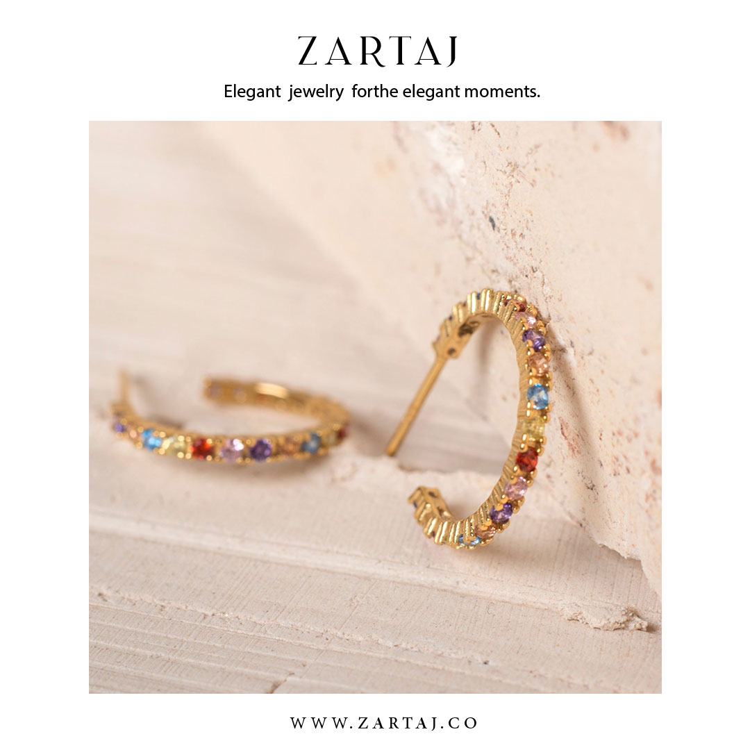 گوشواره طلا زرتاج کد gtz۰۵6
