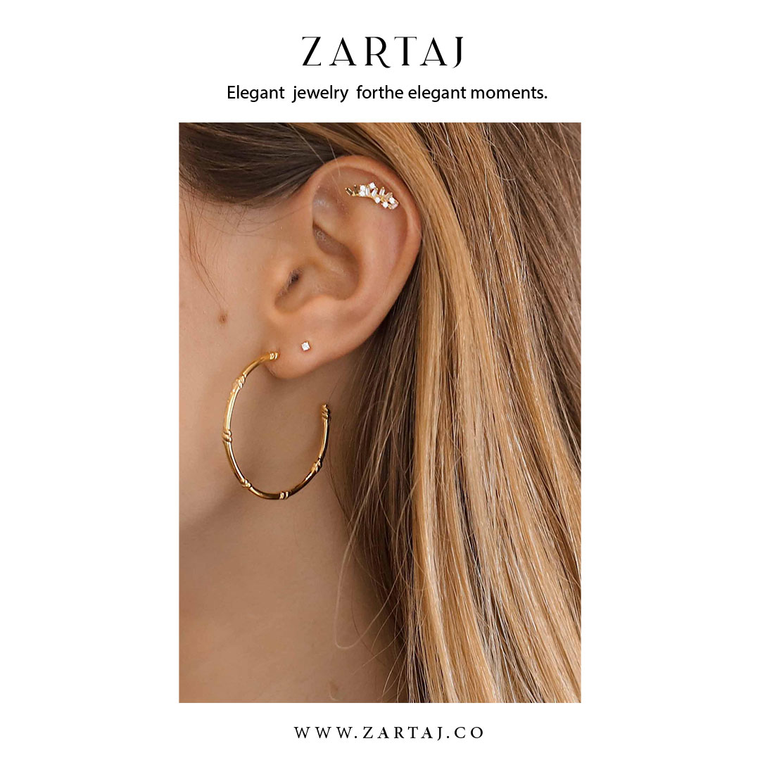 گوشواره طلا زرتاج کد gtz۰60