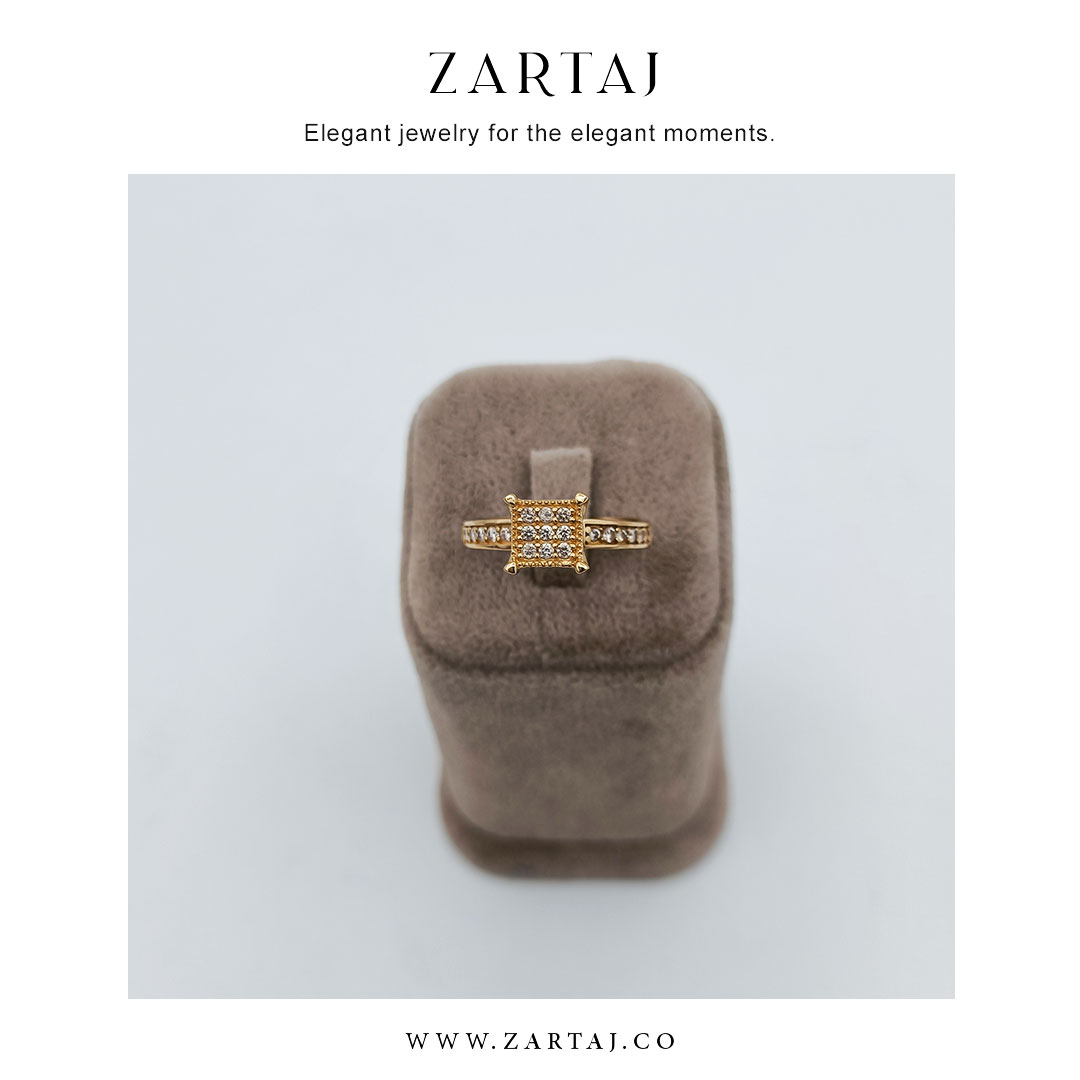انگشتر طلا سولیتر زرتاج کد atsz۰3