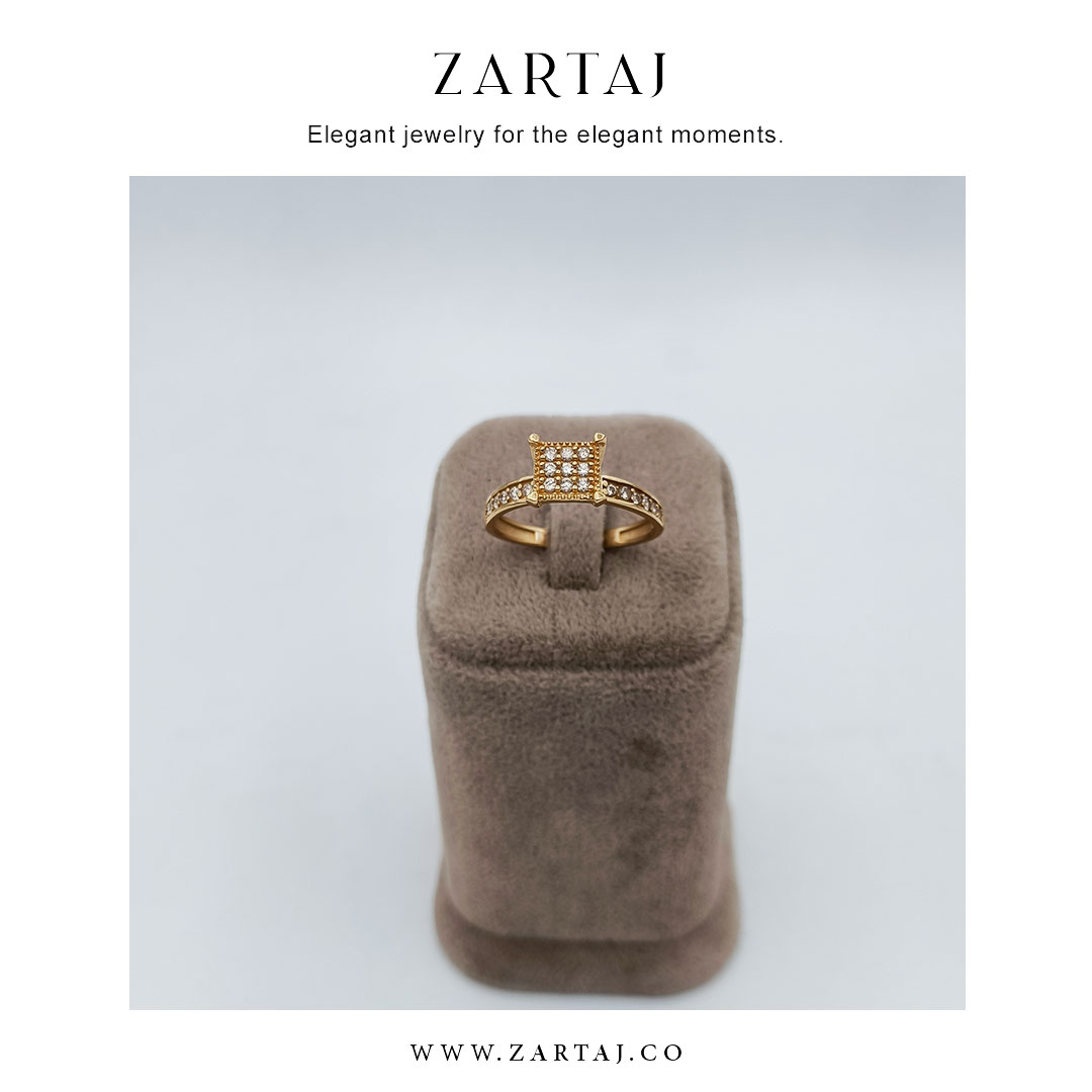 انگشتر طلا سولیتر زرتاج کد atsz۰3