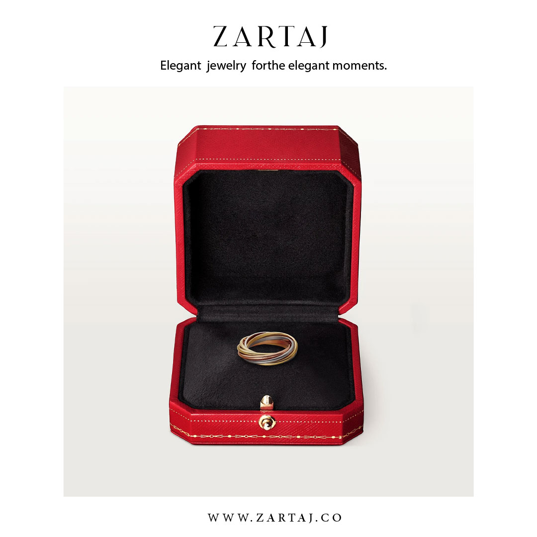 حلقه کارتیه طرح ترینیتی  کد cr011